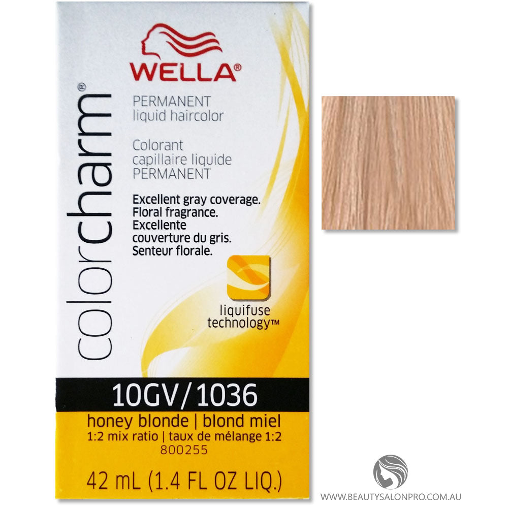 Wella Color Charm Liquid Permanent Hair Color 10GV - Honey Blonde