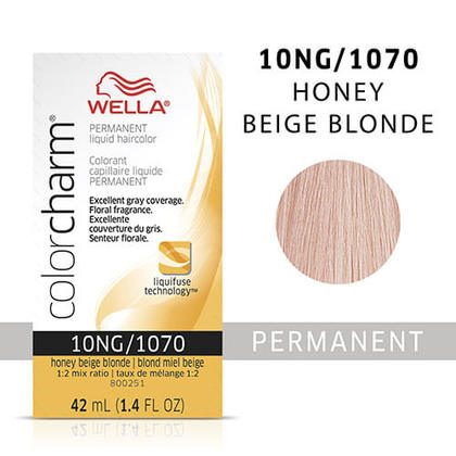 Wella Color Charm Liquid Permanent Hair Color 10NG - Honey Beige Blonde