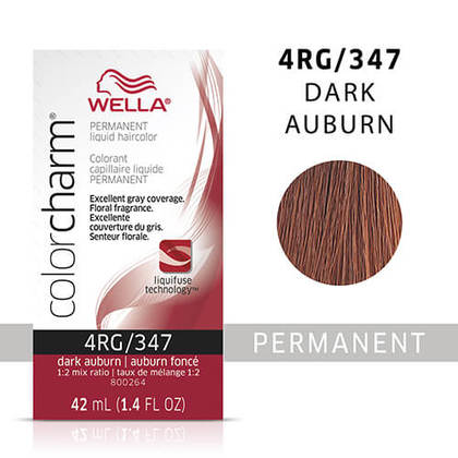 Wella Color Charm Liquid Permanent Hair Color 4RG - Dark Auburn