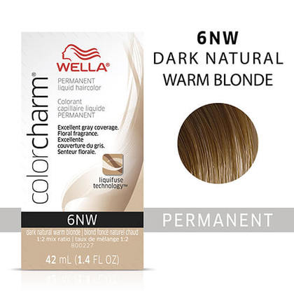 Wella Color Charm Liquid Permanent Hair Color 6NW/006NW - Dark Natural Warm Blonde
