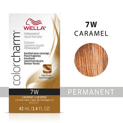 Wella Color Charm Liquid Permanent Hair Color 7W - Caramel
