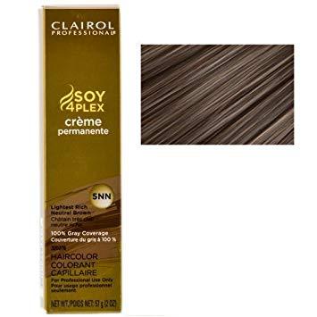 Clairol Professional Soy4Plex Creme Permanente Hair Color 5NN-Light Rich Neutral Brown