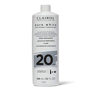 Clairol Professional Soy4Plex Pure White Cream 20 Volume Peroxide (2-Sizes)