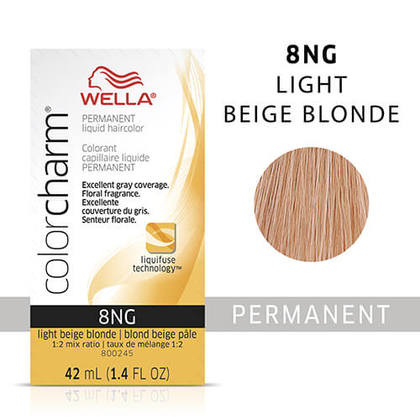 Wella Color Charm Liquid Permanent Hair Color 8NG - Light Beige Blonde