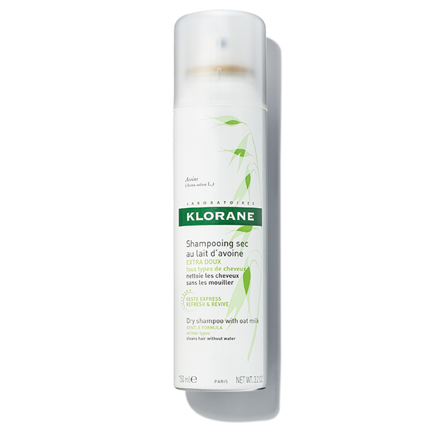 Klorane Dry Shampoo For Dark Hair With Oat Milk Eliminates Oils and Adds Volume