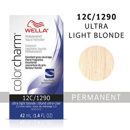 Wella Color Charm Liquid Permanent Hair Color 12C - Ultra Light Blonde