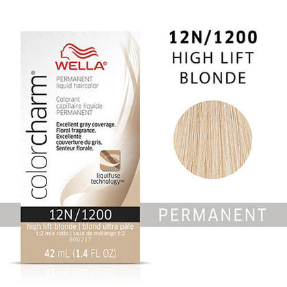 Wella Color Charm Liquid Permanent Hair Color 12N - High Lift Blonde