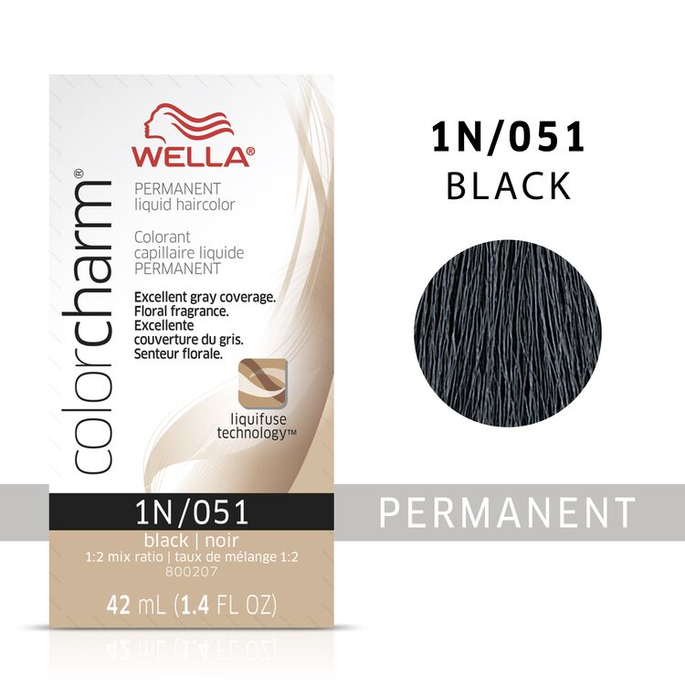 Wella Color Charm Liquid Permanent Hair Color 1N - Black