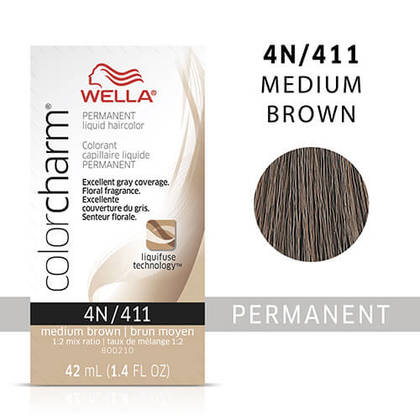 Wella Color Charm Liquid Permanent Hair Color 4N - Medium Brown