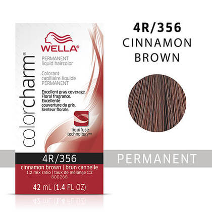 Wella Color Charm Liquid Permanent Hair Color 4R - Cinnamon Brown