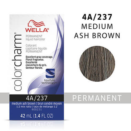 Wella Color Charm Liquid Permanent Hair Color 4A - Medium Ash Brown