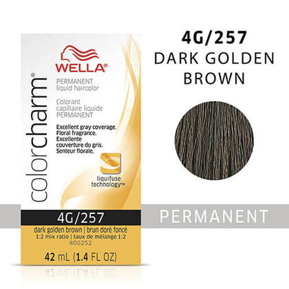 Wella Color Charm Liquid Permanent Hair Color 4G - Dark Golden Blonde