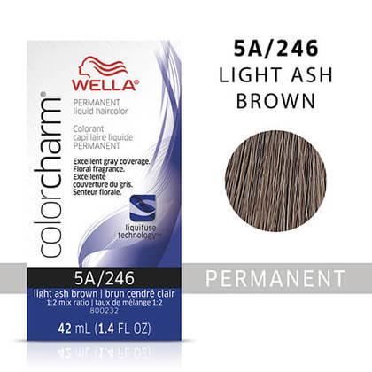 Wella Color Charm Liquid Permanent Hair Color 5A - Light Ash Brown