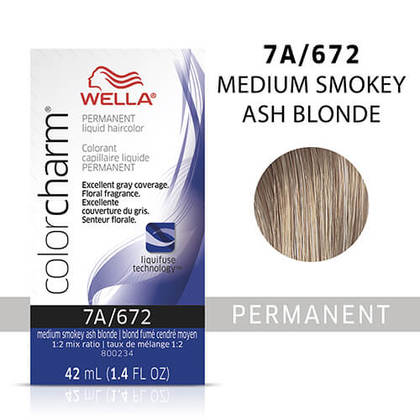Wella Color Charm Liquid Permanent Hair Color 7A - Medium Smoke Ash