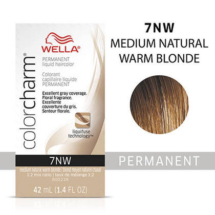 Wella Color Charm Liquid Permanent Hair Color 7NW - Medium Natural Warm Blonde