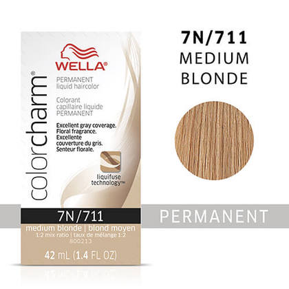 Wella Color Charm Liquid Permanent Hair Color 7N - Medium Blonde