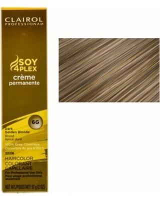 Clairol Professional Soy4Plex Creme Permanente Hair Color 6G-Dark Golden Blonde