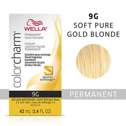 Wella Color Charm Liquid Permanent Hair Color 9G - Soft Pale Gold Blonde