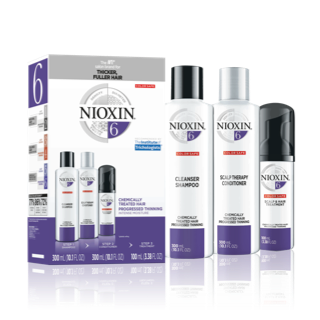 Nioxin 3-Part System #6 Hair System Kit ~ for chemically-treated hair with progressed thinning