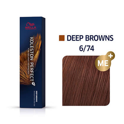 Wella Koleston Perfect ME+ 6/74 - Dark Blonde/Brown Red