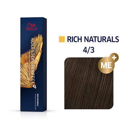 Wella Koleston Perfect 4/3 ME+ Rich Naturals - Medium Brown/ Gold