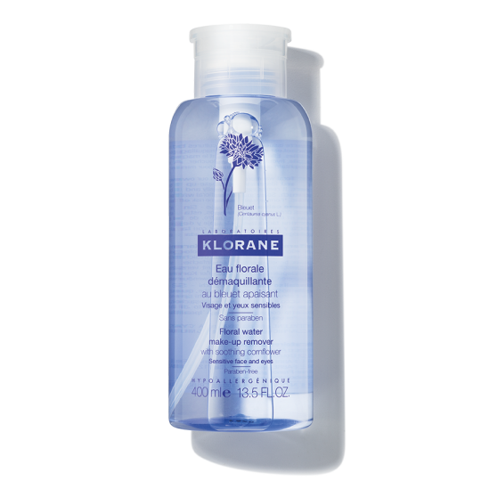Klorane Floral  Make-Up Remover with Soothing Cornflower