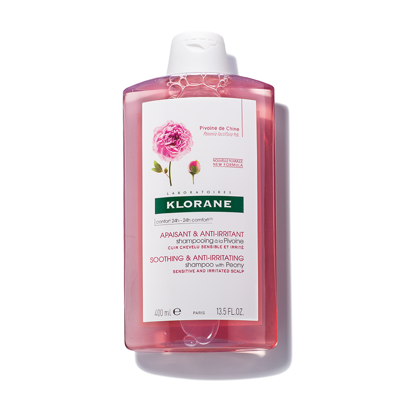 Klorane Smoothing and Anti-Irritating Shampoo with Peony Soothes and Calms Sensitive Scalps