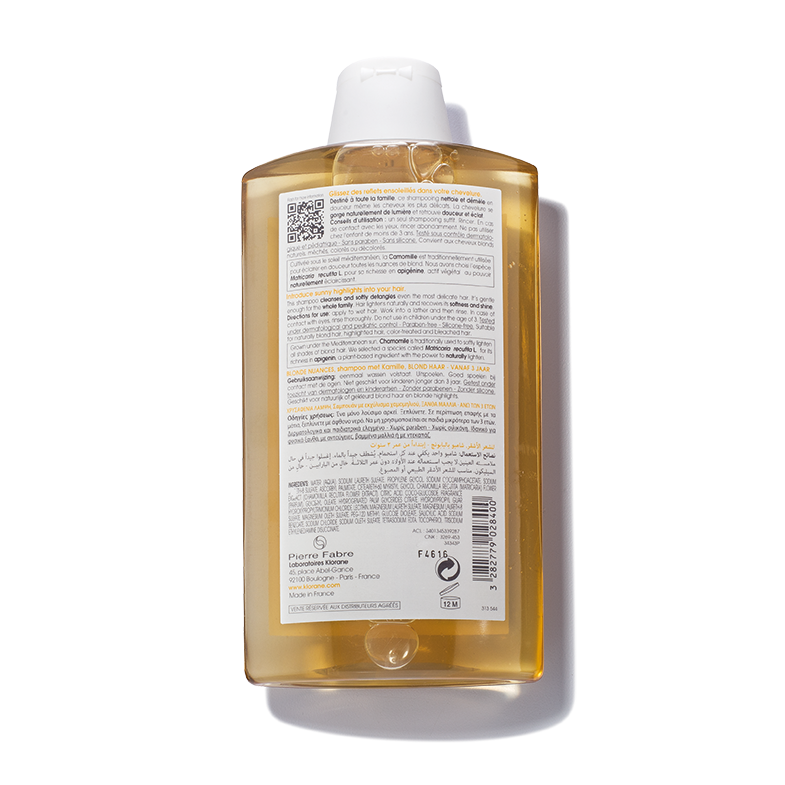 Klorane Blonde Highlights Shampoo With Camomile Repairs and Brightens Blonde Hair