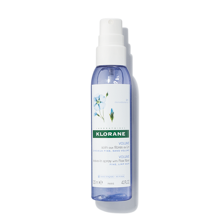 Klorane Volume Leave-In Spray with Flax Fiber Imparts Volume to Limp Hair