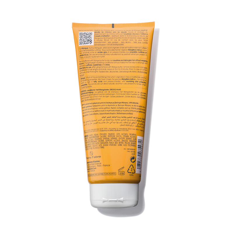 Klorane Nourishing Conditioner With Mango Butter Nourishes & Repairs Hair