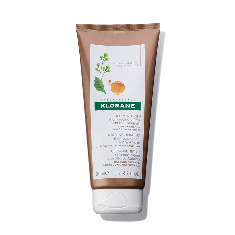 Klorane Ultra Nourishing Shampoo-Cream With Abyssinia Oil for Very Dry, Coarse, Curly, Brittle Hair