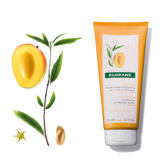 Klorane Nourishing Conditioner With Mango Butter Nourishes & Repairs Hair