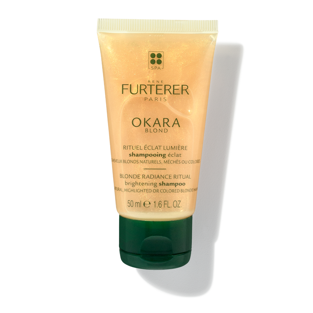 Rene Furterer Okara Blond Brightening Shampoo (3-Sizes) for natural, highlighted or bleached blonde hair