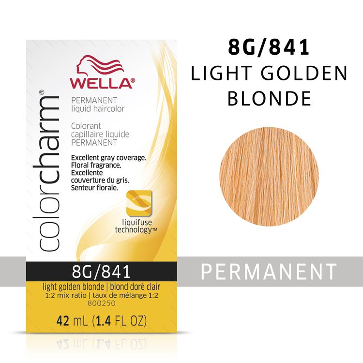 Wella Color Charm Liquid Permanent Hair Color 8G - Light Golden Blonde